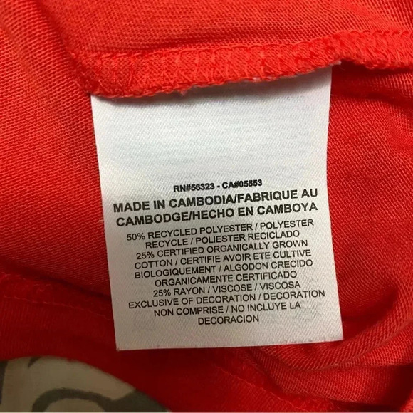 Nike Coral Red Racerback Tank Top Medium Block Logo Activewear Shirt - Picture 8 of 11